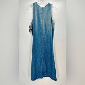 Vintage Original TY Wear 90’s Y2K Overall Denim Maxi Dress Size 8 Petite New NWT